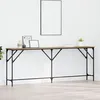 Image de Vidaxl Table Console ChÃªne Artisan 200x29x75 Cm Bois D'ingÃ©nierie