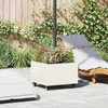 Image de vidaXL Vidaxl Base De Parasol Avec Jardinière Blanc 45 X 45 X 45 Cm Acier