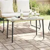 Image de Vidaxl Table De Jardin Naturel 80 X 40 X 45 Cm Poly Rotin