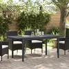 Image de vidaXL Vidaxl Table De Jardin Gris Foncé Aluminium Grande
