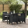 Image de Ensemble De 4 Chaises De Jardin Vidaxl Anthracite PolypropylÃ¨ne Standard