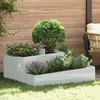 Image de vidaXL Pots et JardiniÃ¨res GalvanisÃ© MÃ©tal galvanisÃ© Moyen Ã  Grand