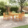 Image de Ensemble De Jardin 5 PiÃ¨ces Vidaxl En Acacia Massif