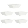 Image de Vidaxl JardiniÃ¨re En Plastique 5 Pcs Blanc 50 X 50 X 15 Cm Acier