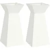 Image de vidaXL Support de plante Blanc Plastique 35 x 35 x 73 cm