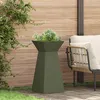 Image de vidaXL Porte-plante Vert olive MÃ©tal 35 x 35 x 73 cm JardiniÃ¨res