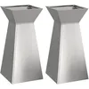 Image de vidaXL Support de plante Acier inoxydable 35 x 35 x 73 cm