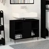 Image de vidaXL Coiffeuse chÃªne noir ChÃªne noir MDF Moyenne Coiffeuse chÃªne noir