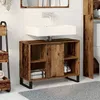 Image de Vidaxl VanitÃ© De Salle De Bain Bois Vieux Panneau De Particules Moyenne