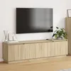 Image de Meuble Tv Vidaxl Avec Led ChÃªne Sonoma 180x38x49 Cm Bois D'ingÃ©nierie