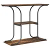 Image de Vidaxl Table Console ChÃªne FumÃ© 101 X 35 X 80.5 Cm Bois D'ingÃ©nierie