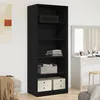 Image de vidaXL Vidaxl Armoire Chêne Noir Ensemble De 2 Chêne Noir Panneau De Particules