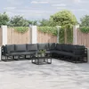 Image de Vidaxl Ensemble De CanapÃ© De Jardin 8 Pcs Noir 353 X 283 X 71 Cm