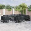 Image de Vidaxl Ensemble De CanapÃ© De Jardin 13 Pcs Noir 70 X 70 X 32 Cm