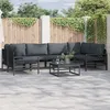 Image de Vidaxl Ensemble De CanapÃ© De Jardin 6 Pcs Anthracite Acier