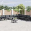 Image de Vidaxl Ensemble De CanapÃ© De Jardin 8 Pcs Anthracite Acier