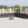 Image de Vidaxl Ensemble De CanapÃ© De Jardin 9 Pcs Anthracite Acier