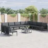 Image de Vidaxl Ensemble De CanapÃ© De Jardin 11 Pcs Anthracite Acier