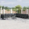 Image de Vidaxl Ensemble De CanapÃ© De Jardin 11 Pcs Anthracite Acier