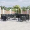 Image de Vidaxl Ensemble De CanapÃ© De Jardin 14 Pcs Anthracite Acier