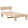 Image de vidaXL Cadre de lit Marron 90 x 190 cm Bois de pin massif