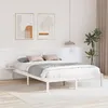Image de vidaXL Cadre de lit avec tables de chevet Blanc 160 x 200 cm Blanc