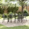 Image de Vidaxl Ensemble De Salle Ã Manger De Jardin 5 PiÃ¨ces Acier Anthracite
