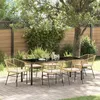 Image de Vidaxl Set De Jardin 7 PiÃ¨ces Avec Coussins En Rattan Poly Marron