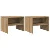 Image de Vidaxl Cabinet De Chevet 2 Pcs ChÃªne Artisanal 40 X 30 X 30 Cm