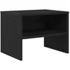 Image de vidaXL Vidaxl Cabinet De Chevet Chêne Noir 40 X 30 X 30 Cm Bois D'ingénierie
