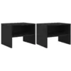 Image de vidaXL Cabinet de chevet 2 pcs ChÃªne noir 40 x 30 x 30 cm