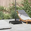 Image de Vidaxl Socles De Parasol D'extÃ©rieur Noir 45 X 45 X 32 Cm Acier, BÃ©ton