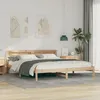 Image de vidaXL Cadre de lit Marron 180 x 200 cm Bois de pin massif