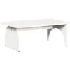 Image de vidaXL Table basse Blanc 80 x 50 x 31 cm Bois de pin massif