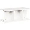 Image de vidaXL Table basse Blanc 80 x 39.5 x 33.5 cm Bois de pin massif