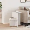 Image de vidaXL Table d'appoint Blanc 50 x 40 x 50 cm Bois de pin massif