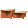 Image de vidaXL Table basse 2 pcs Marron cire 79 x 39.5 x 40 cm