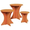 Image de vidaXL Ensemble de tables basses 3 pcs Marron cire 46 x 46 x 47 cm