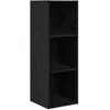 Image de vidaXL Meuble TV ChÃªne noir 37 x 37 x 107 cm Bois d'ingÃ©nierie