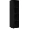 Image de vidaXL Meuble TV ChÃªne noir 37 x 37 x 142.5 cm Bois d'ingÃ©nierie