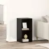 Image de vidaXL Meuble TV avec stockage ChÃªne noir Bois d'ingÃ©nierie