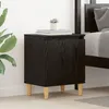 Image de vidaXL Table de chevet en chÃªne noir ChÃªne noir Bois d'ingÃ©nierie