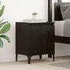 Image de vidaXL Table de chevet en chÃªne noir ChÃªne noir Bois d'ingÃ©nierie