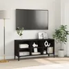 Image de vidaXL Meuble TV en chÃªne noir ChÃªne noir Panneaux de particules Standard