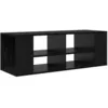 Image de vidaXL Meuble TV ChÃªne noir 102 x 35 x 35 cm Bois d'ingÃ©nierie