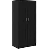 Image de vidaXL Vidaxl Armoire Chêne Noir 82.5 X 51.5 X 180 Cm Bois D'ingénierie