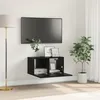 Image de vidaXL Ensemble meuble TV ChÃªne noir Bois d'ingÃ©nierie Moyen Meuble TV
