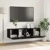Image de vidaXL Ensemble de Meubles TV ChÃªne Noir Bois d'ingÃ©nierie Petit