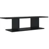 Image de vidaXL Meuble TV Noir 103 x 30 x 26,5 cm Bois d'ingÃ©nierie