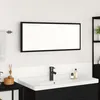 Image de vidaXL vidaXL Miroir salle de bain Chêne noir Verre, MDF Grand Miroir